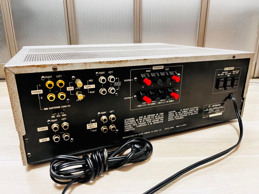 ￥158000・1979年・動作品】 Victor　A-X9プリメインアンプ