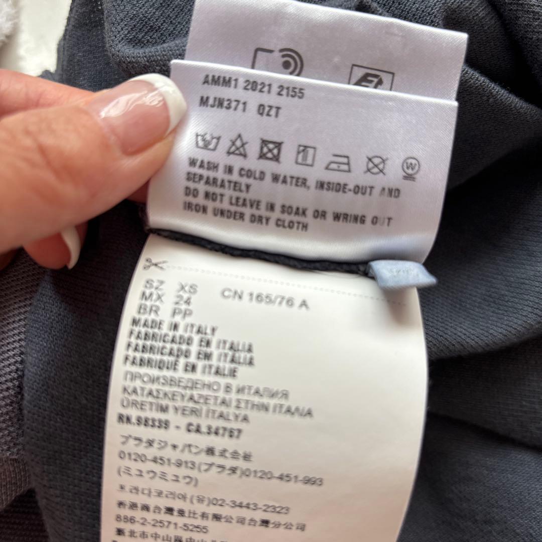 miu miu クロップドポロシャツ