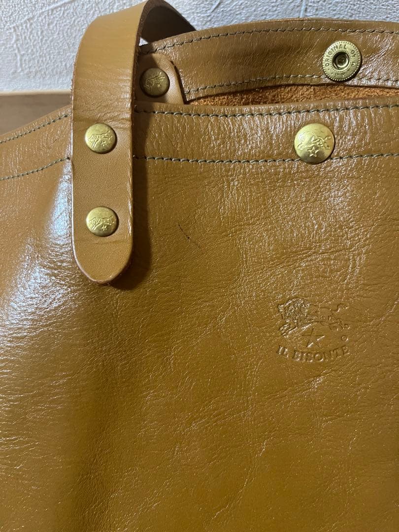 ブラウンレザートートバッグ