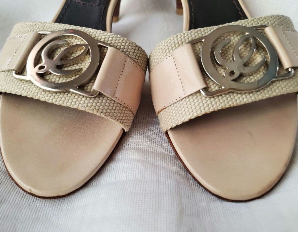 値下11500→　 ロエベ　ベージュ ミュール