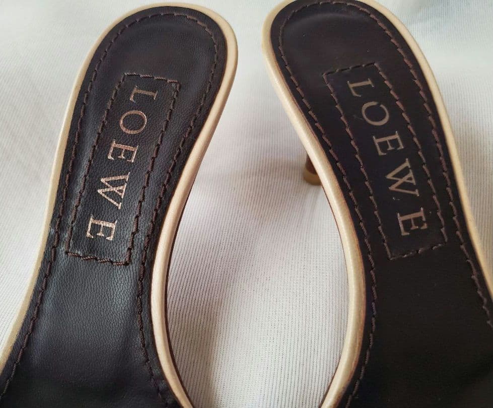 値下11500→　 ロエベ　ベージュ ミュール