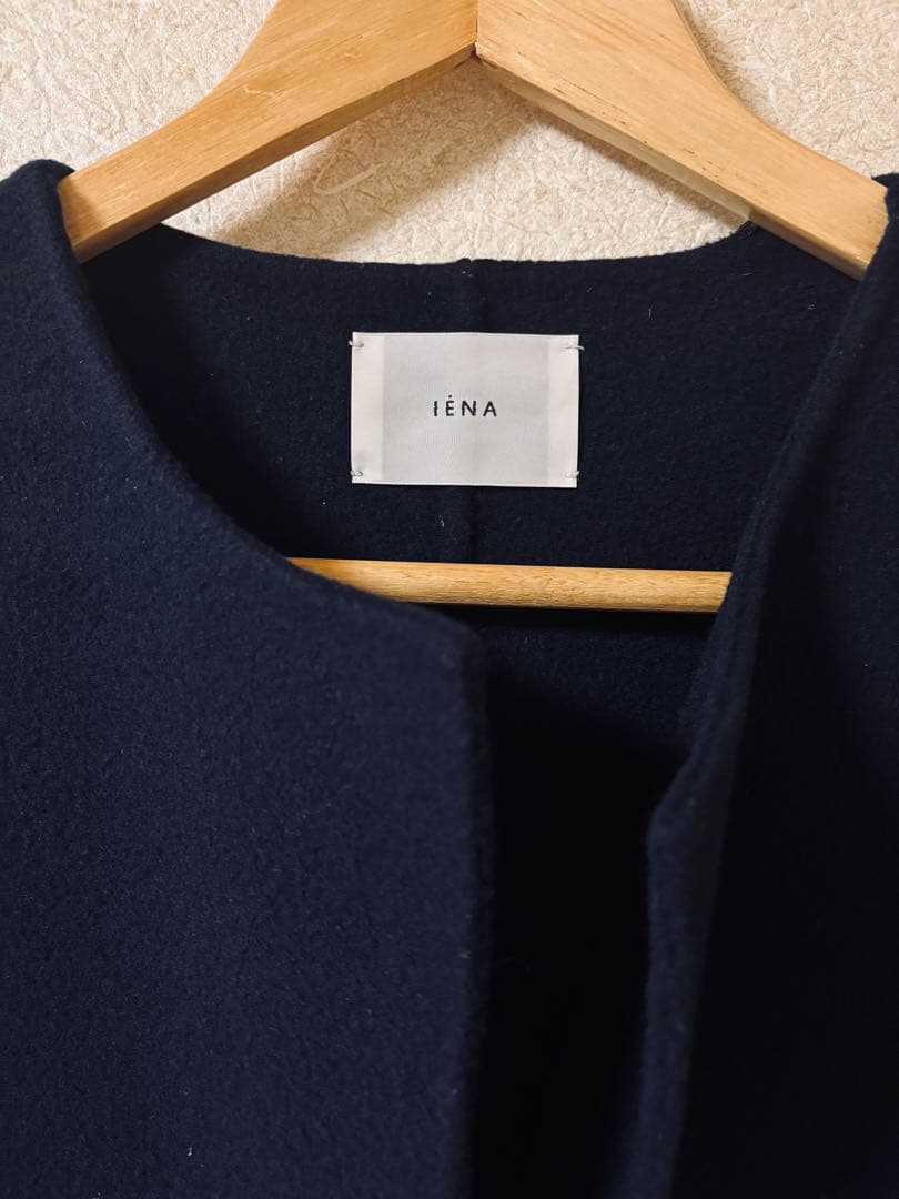 IENA 21AW SUPER160 ダブルフェイスショートコート 38