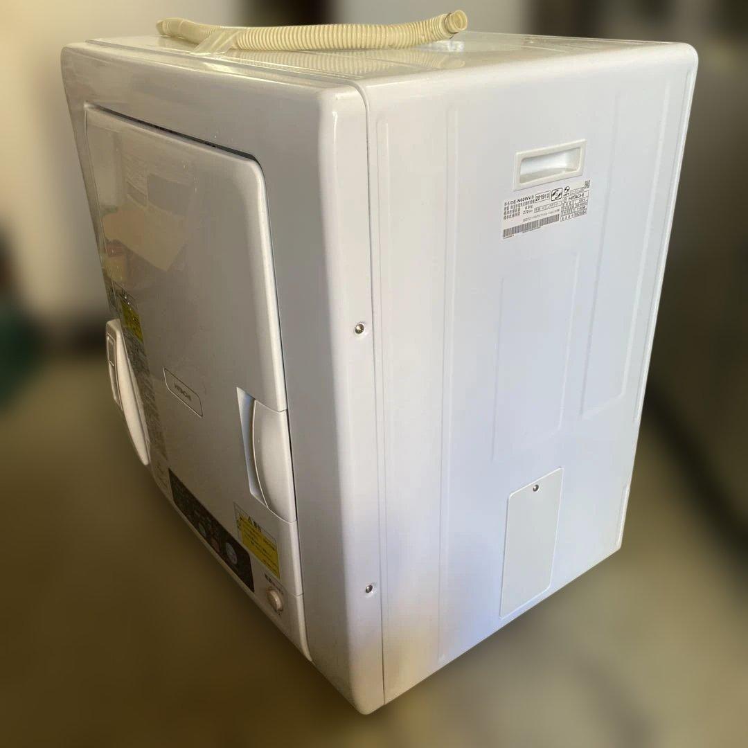 日立衣類乾燥機　ピュアホワイト DE-N60WV　2019年製