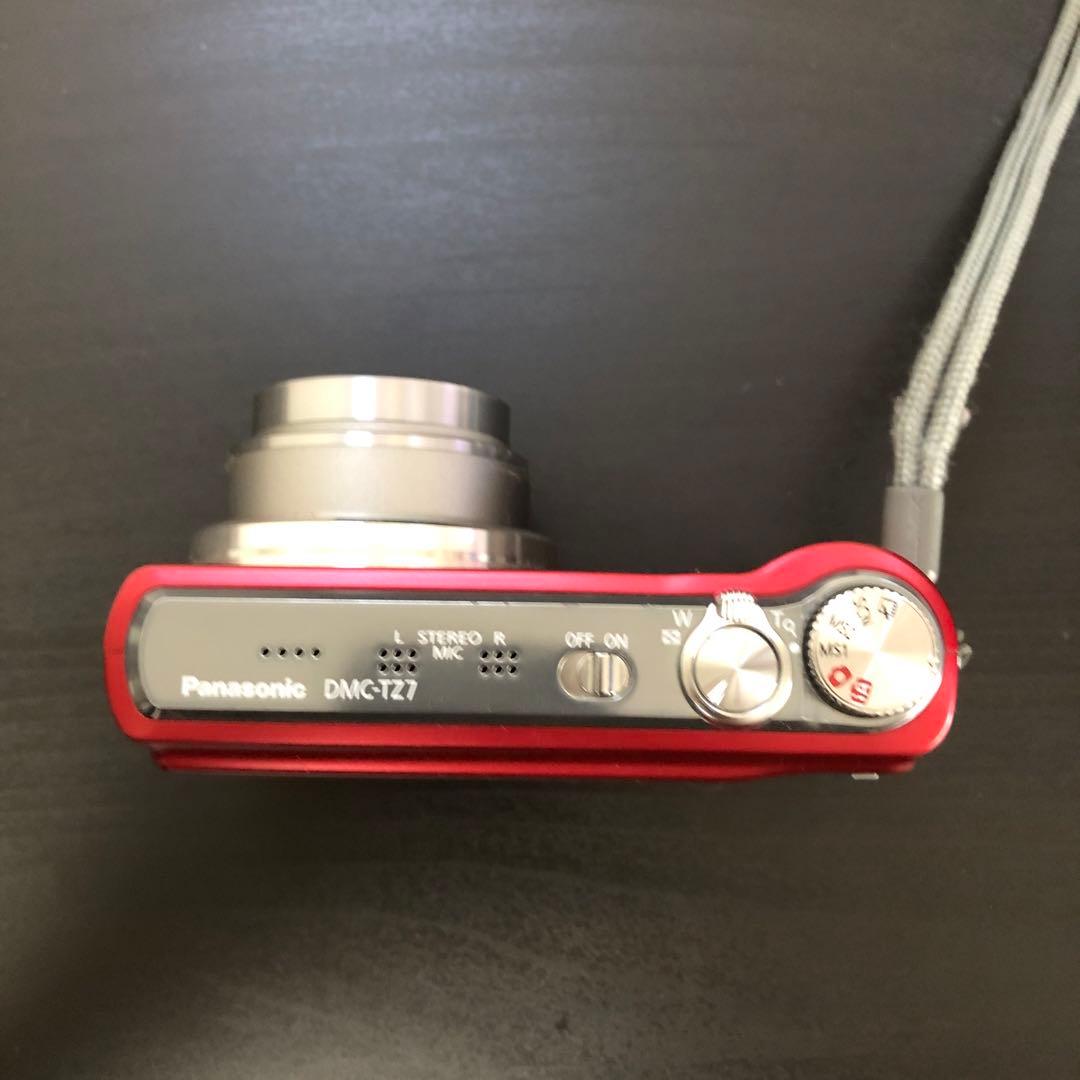 【動作確認済】Panasonic デジタルカメラ LUMIX DMC-TZ7 赤