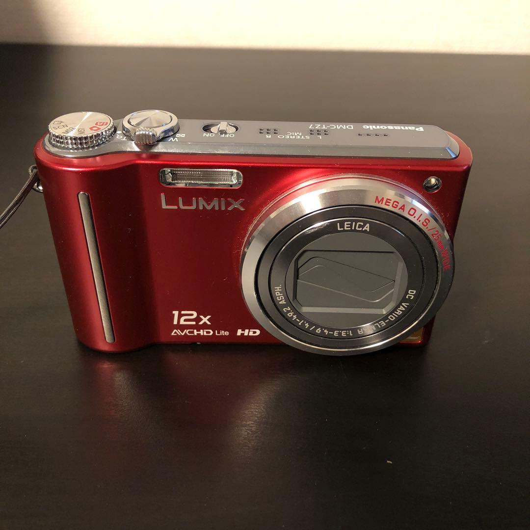【動作確認済】Panasonic デジタルカメラ LUMIX DMC-TZ7 赤