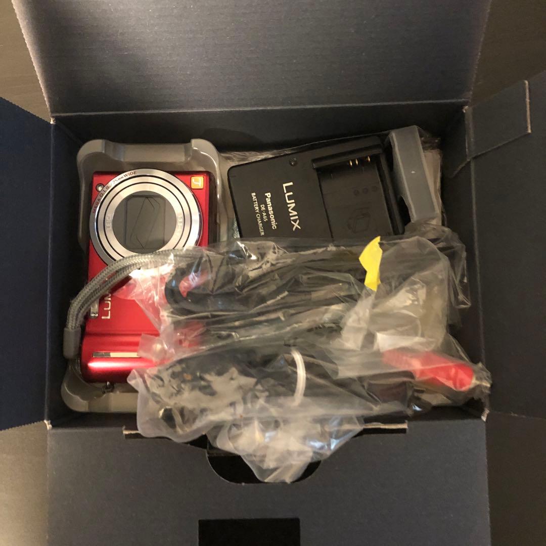 【動作確認済】Panasonic デジタルカメラ LUMIX DMC-TZ7 赤