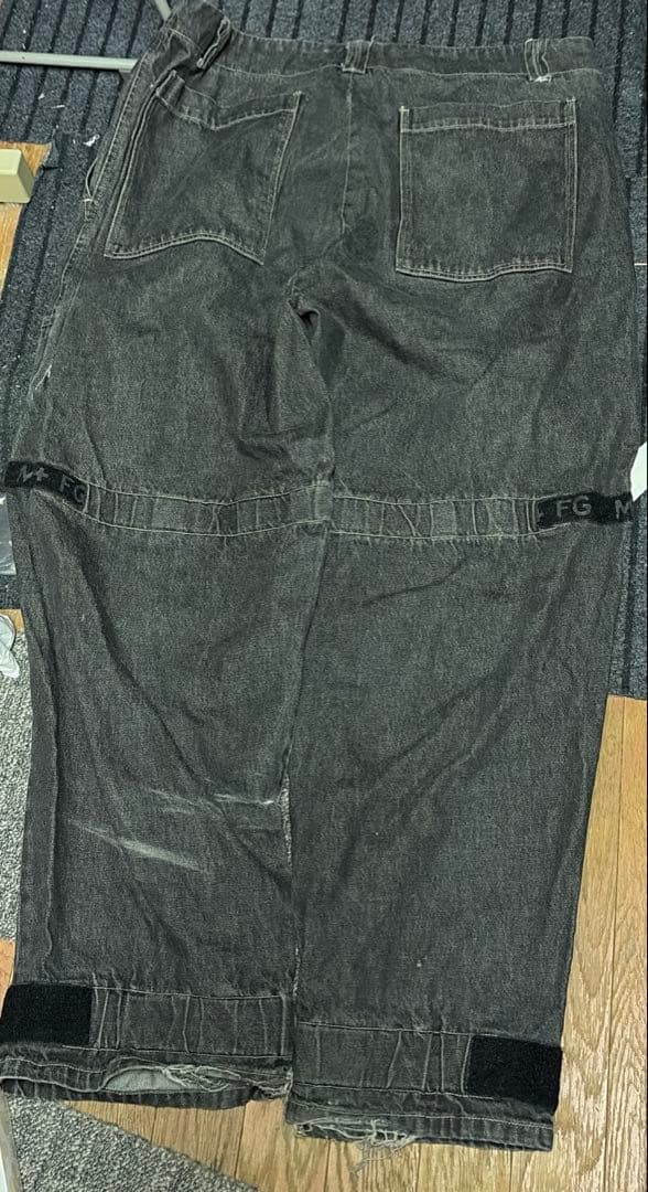 ち*こ様 ジルボー　シャトルパンツ　 ブラックデニム b-boy w112cm