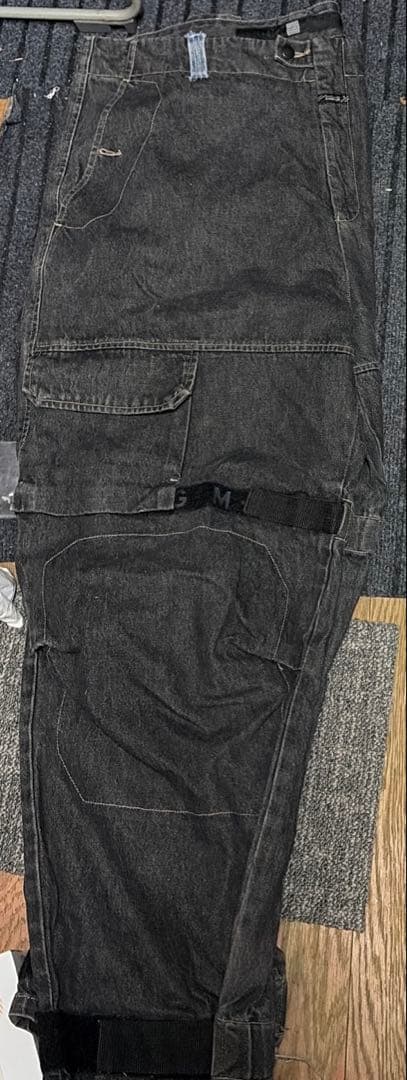 ち*こ様 ジルボー　シャトルパンツ　 ブラックデニム b-boy w112cm