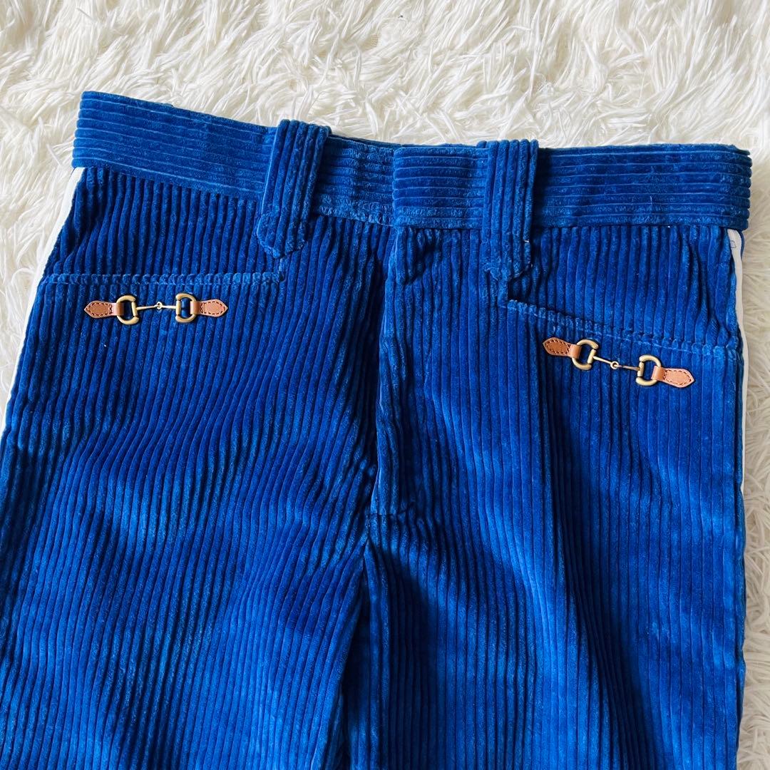 【新品タグ付き】グッチ×アディダス　パンツ　コーデュロイ　ホースビット　3ライン