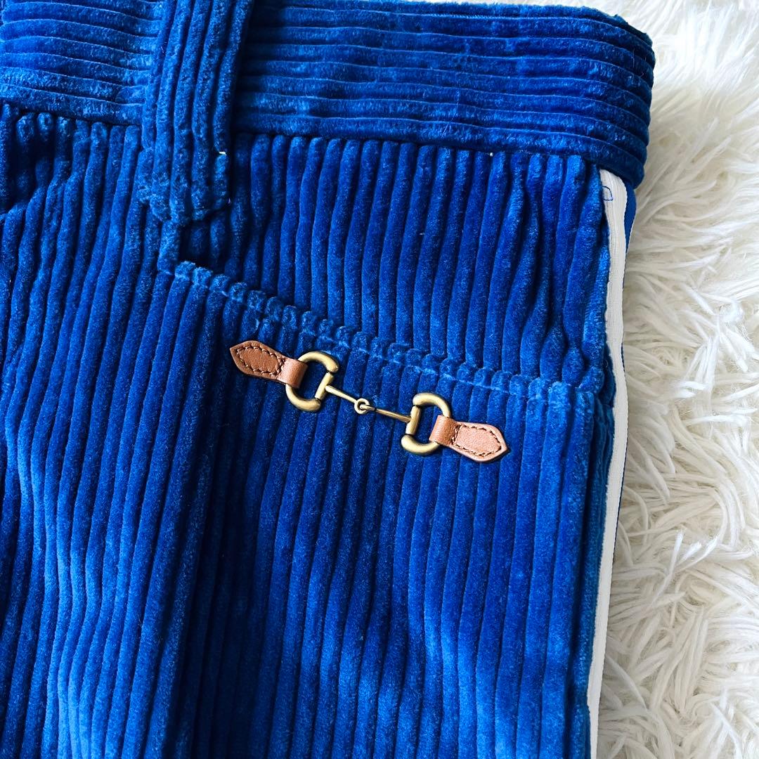 【新品タグ付き】グッチ×アディダス　パンツ　コーデュロイ　ホースビット　3ライン