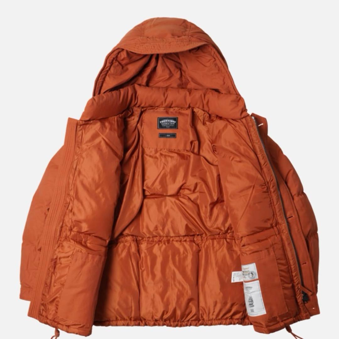 【美品】FRIZMWORKS フリズムワークス カラコラムダウン オレンジ M