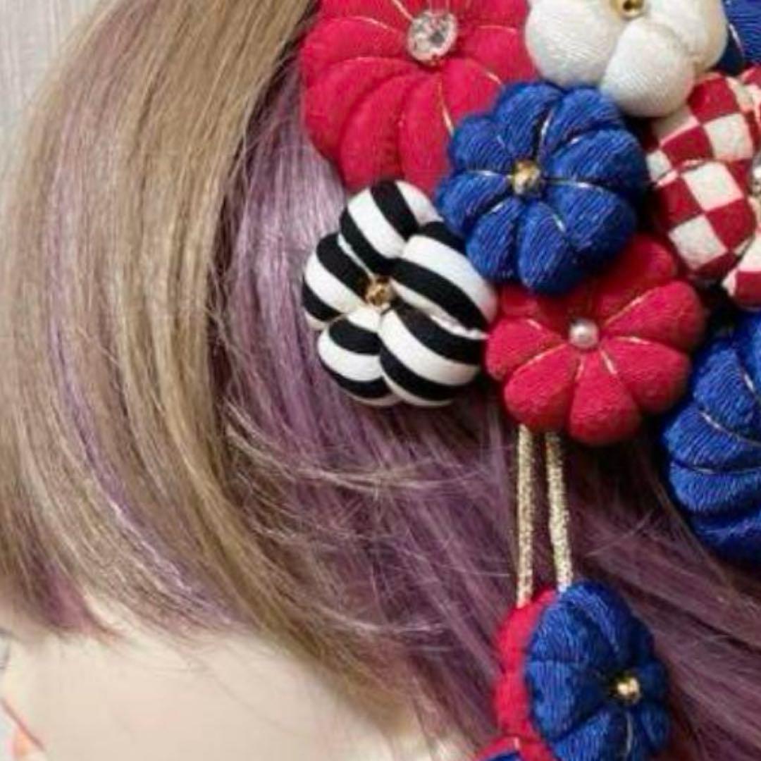 ❁︎きくこ様❁︎ 卒業式 髪飾り トーク帽 モダン花 帯重ねシリーズ