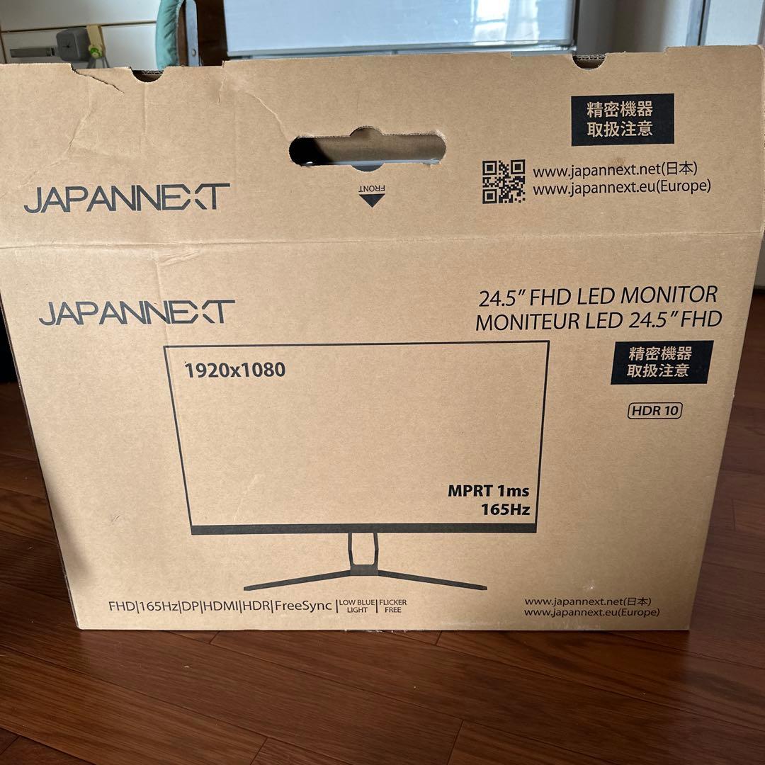 JAPANNEXT 24.5インチ FHD LED ゲーミングモニター