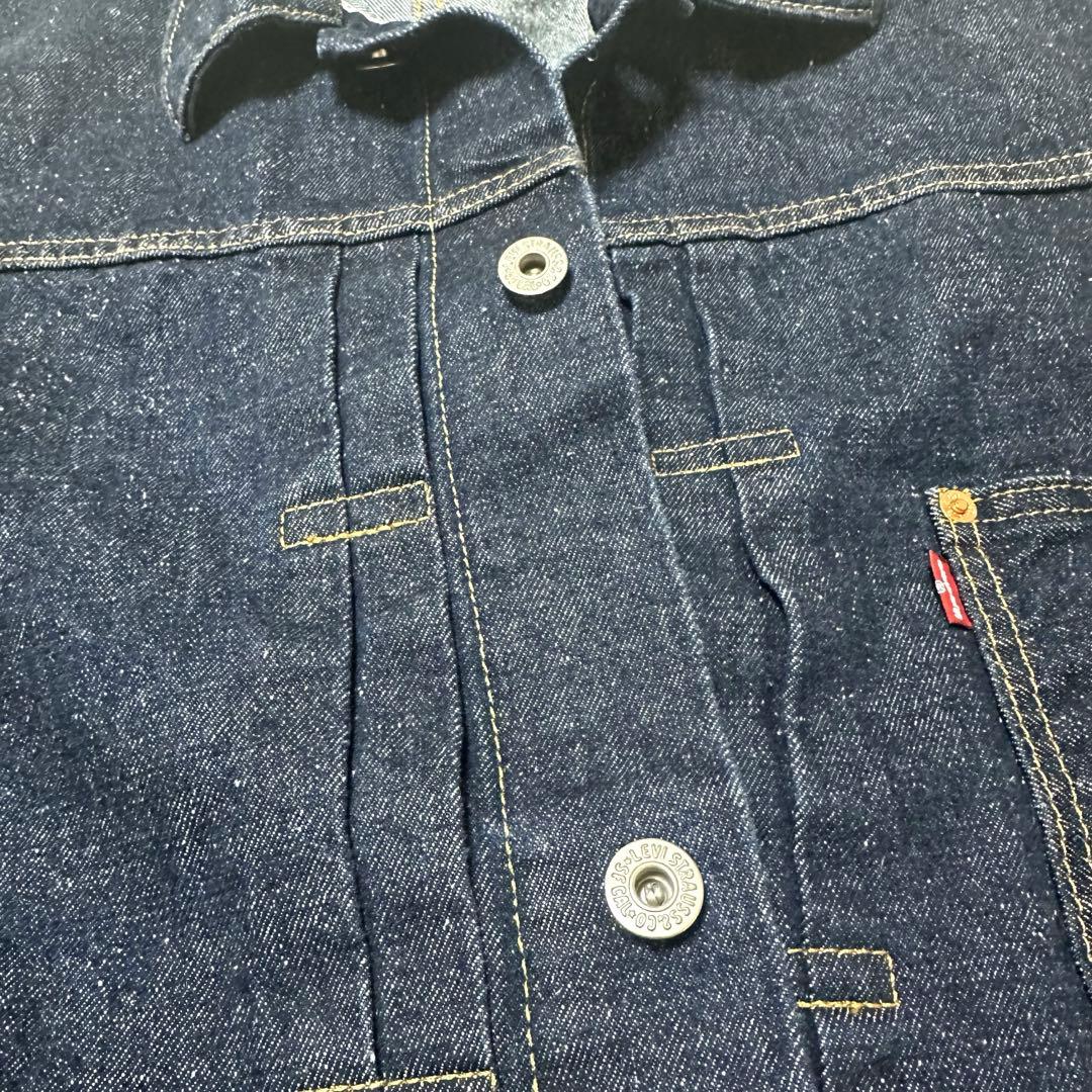 未使用に近いリーバイスプレミアム大戦型 デニムジャケット　XXL 濃紺