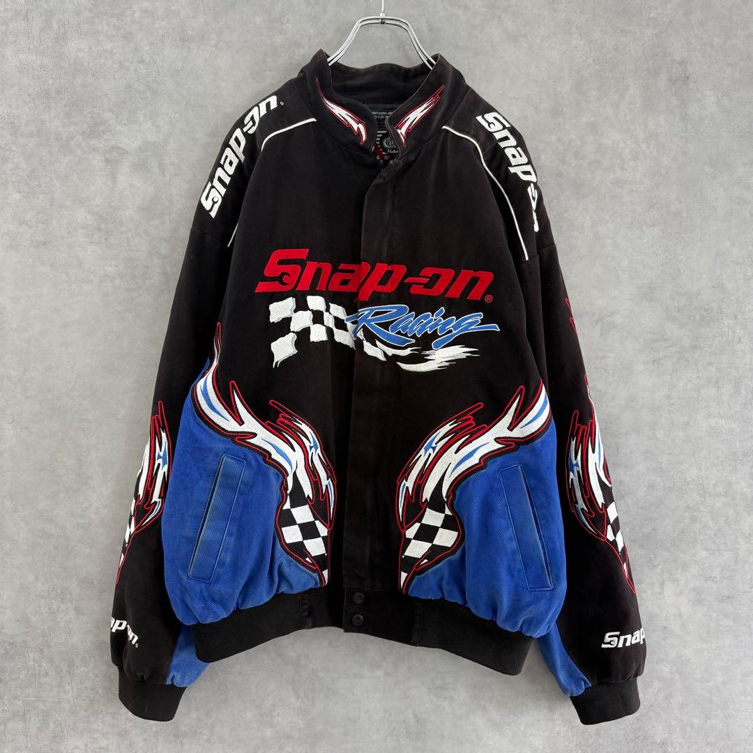 CHOKO Snap-on スナップオン 刺繍レーシングジャケット L