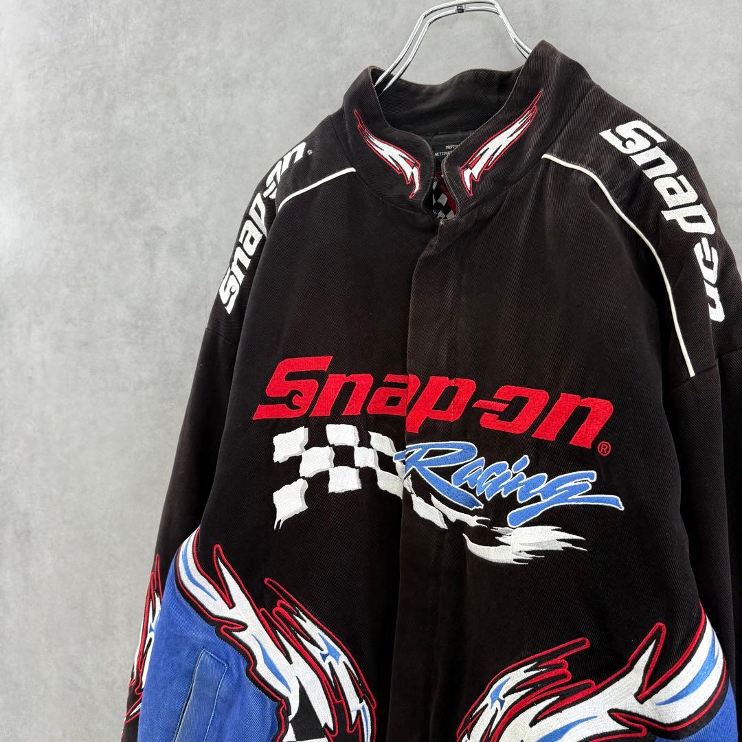 CHOKO Snap-on スナップオン 刺繍レーシングジャケット L