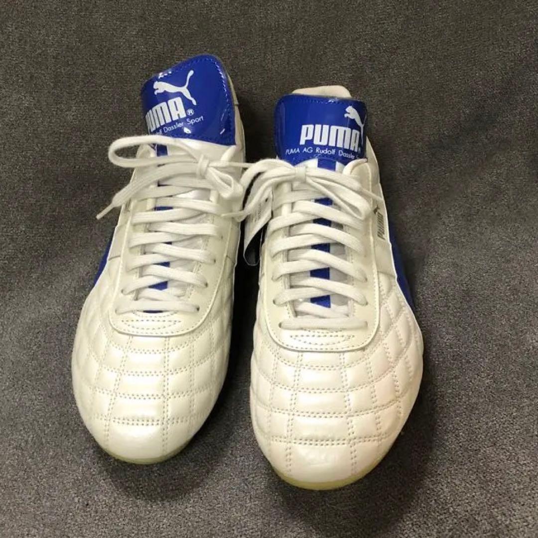 新品 鬼レア プーマ レセルバ サッカー シューズ パールホワイト ブルー