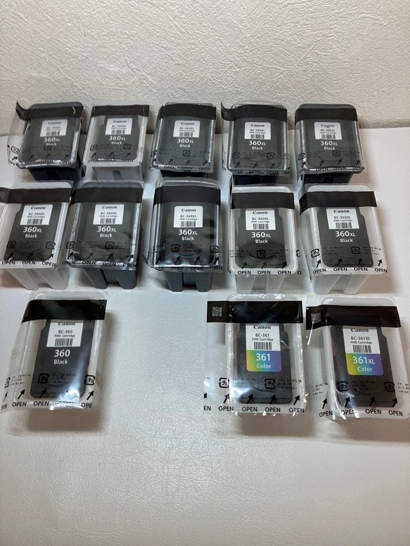 Canon PIXUS 360 361 純正使用済み空インクカートリッジセット
