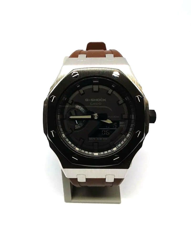 新品 G-SHOCK GA-2100 カシオーク カスタム 未使用ブラウンバンド