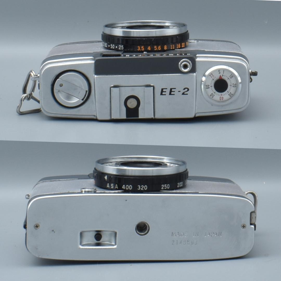 整備済 OLYMPUS EE-2 シルバー 外装リメイク 動作OK 赤ベロOK