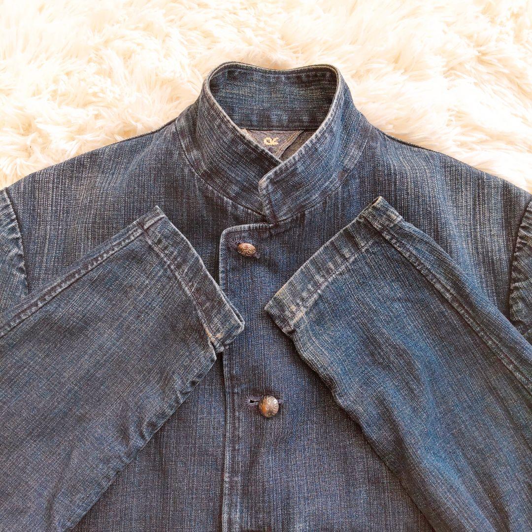 45R/45rpm　デニムジャケット　藍染　インディゴ コンチョボタン　サイズ4
