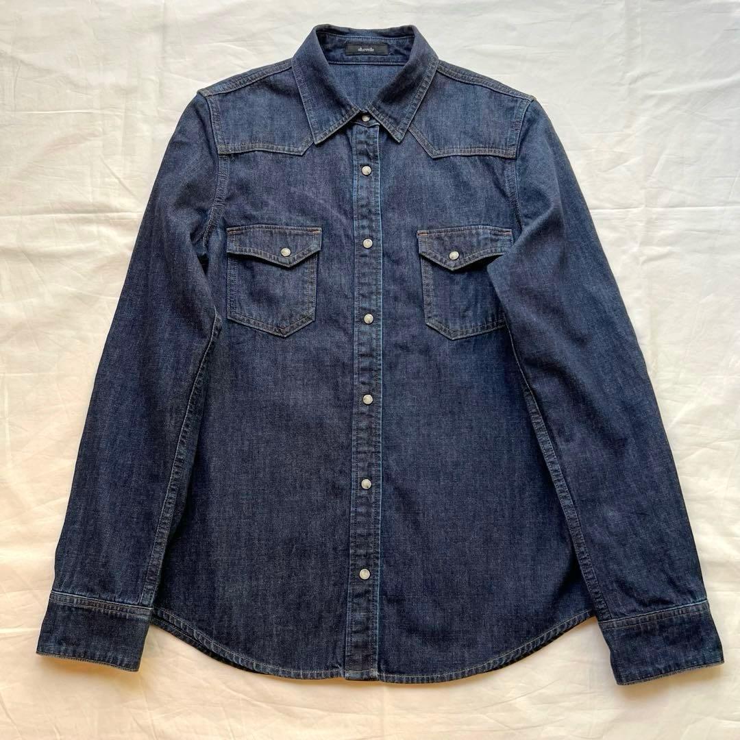 【2度着用】allureville アルアバイル デニム シャツ M ダンガリー