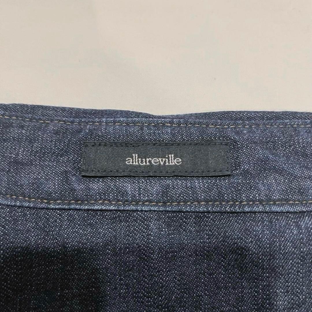 【2度着用】allureville アルアバイル デニム シャツ M ダンガリー