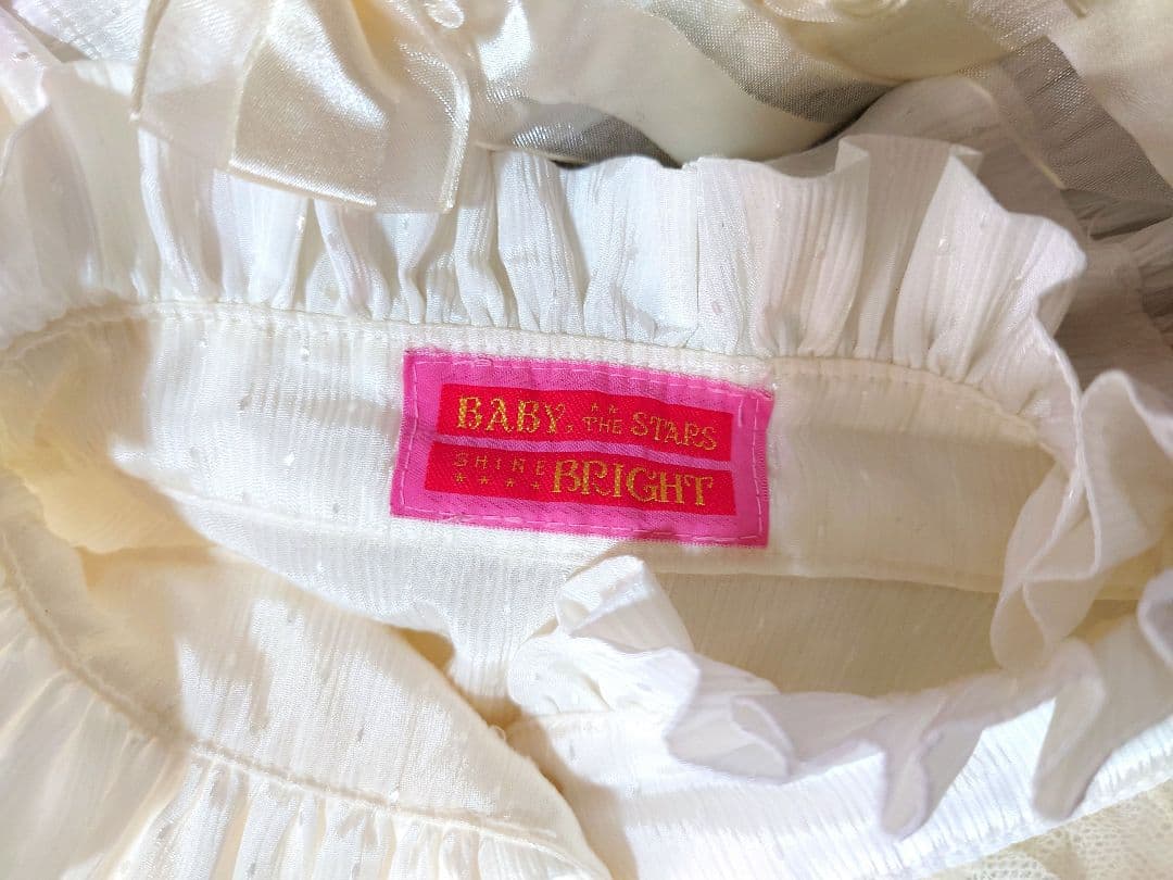 BABY THE STARS SHINE BRIGHT 生成りレースの白ブラウス