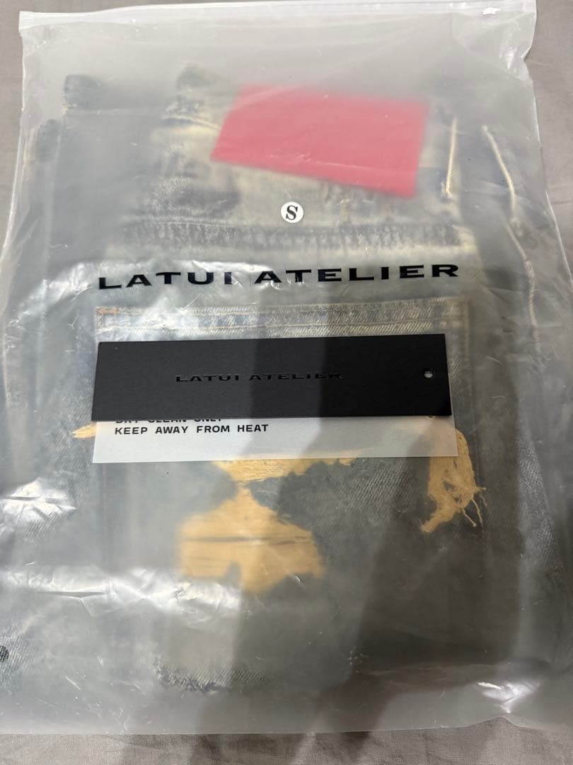 latui atelier ダメージ ワイドデニム