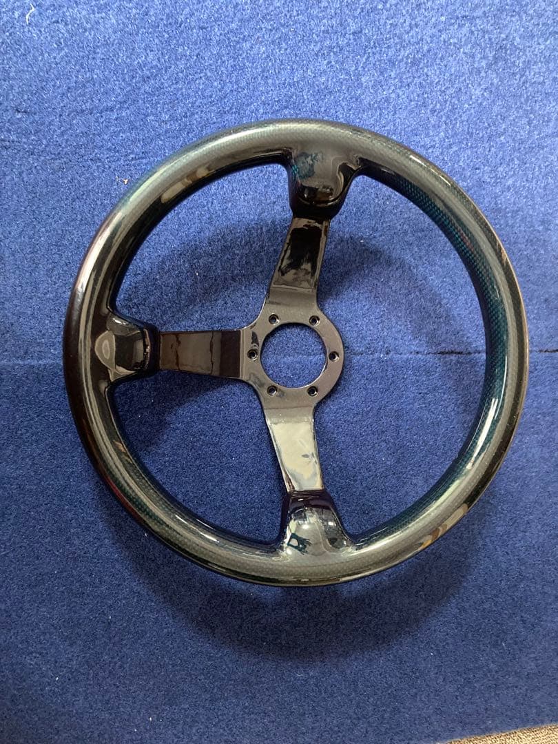 ダークブルー 3本スポーク ステアリング