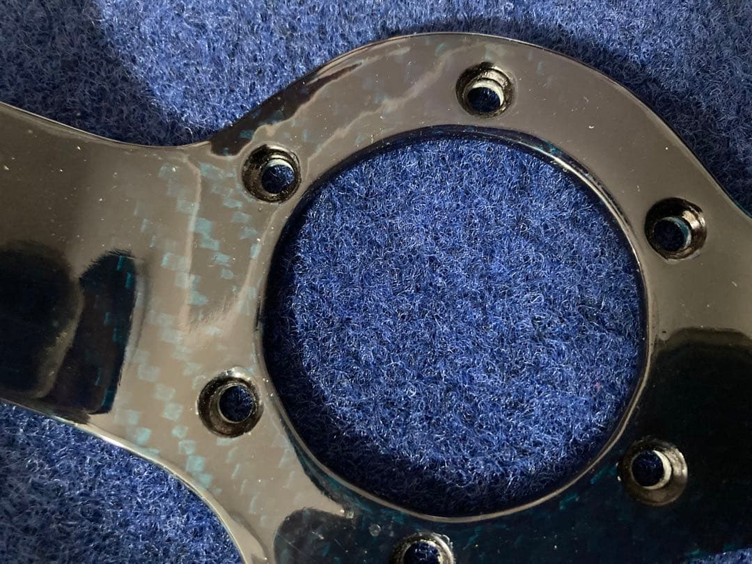 ダークブルー 3本スポーク ステアリング