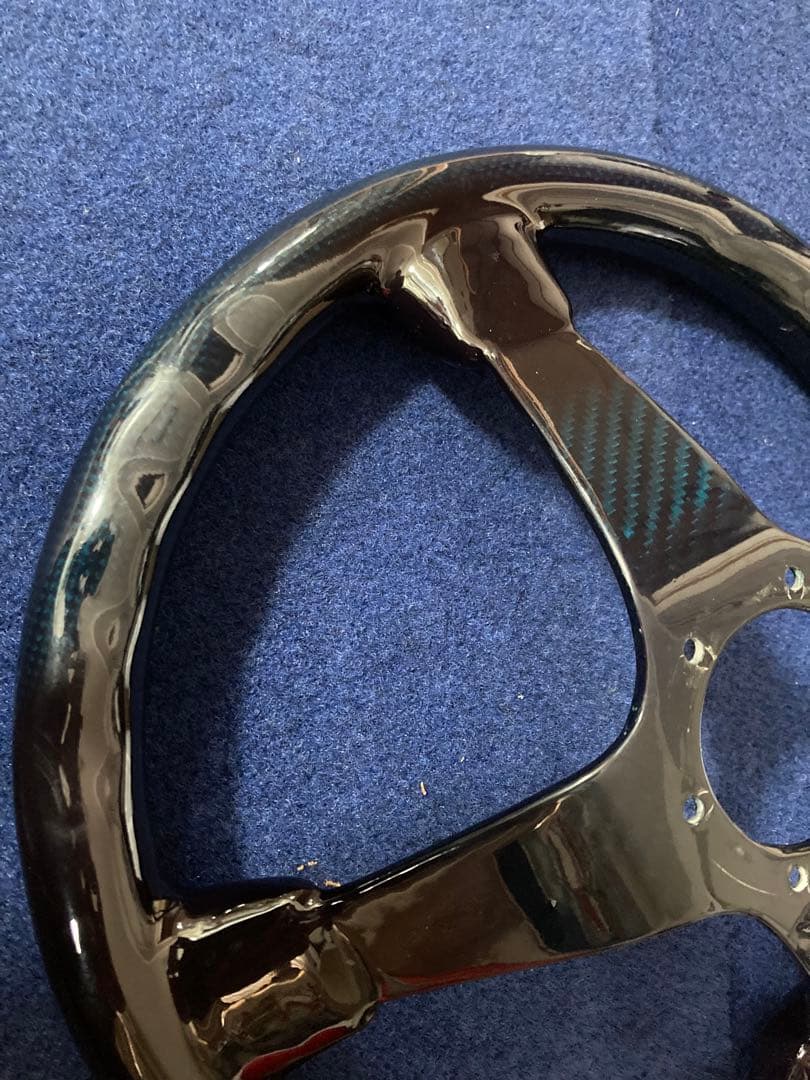 ダークブルー 3本スポーク ステアリング