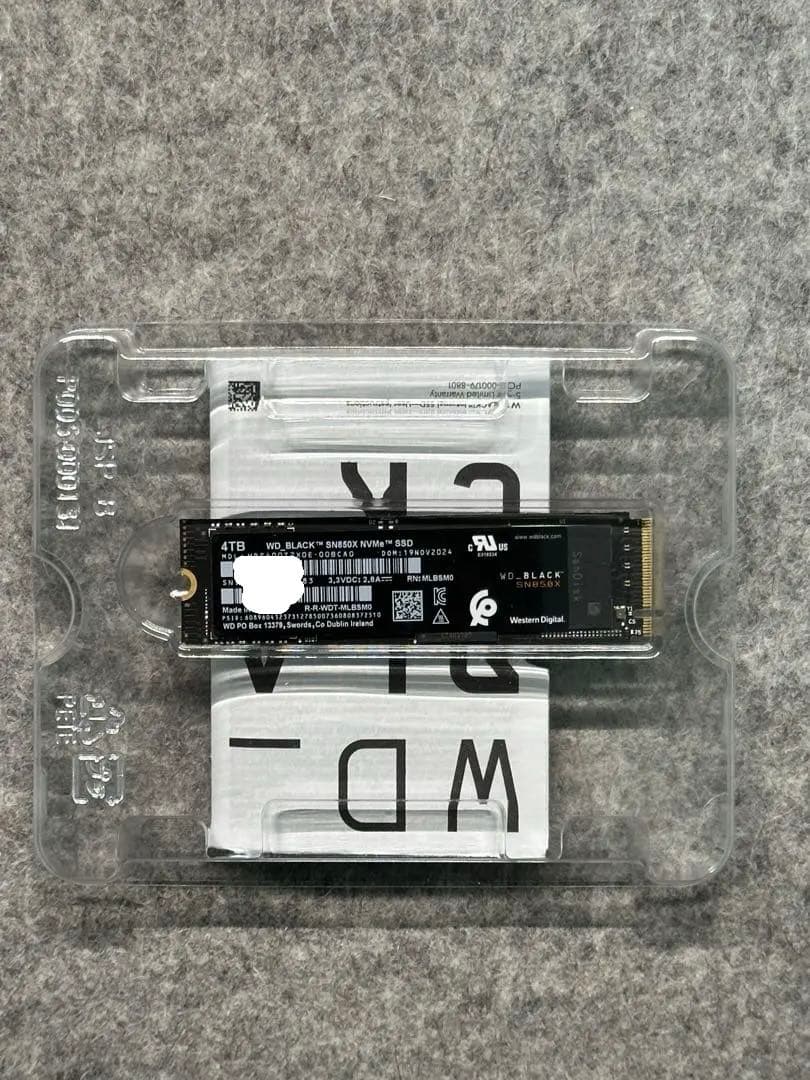 【美品】WD BLACK M.2 SSD 内蔵 4TB NVMe PCIe