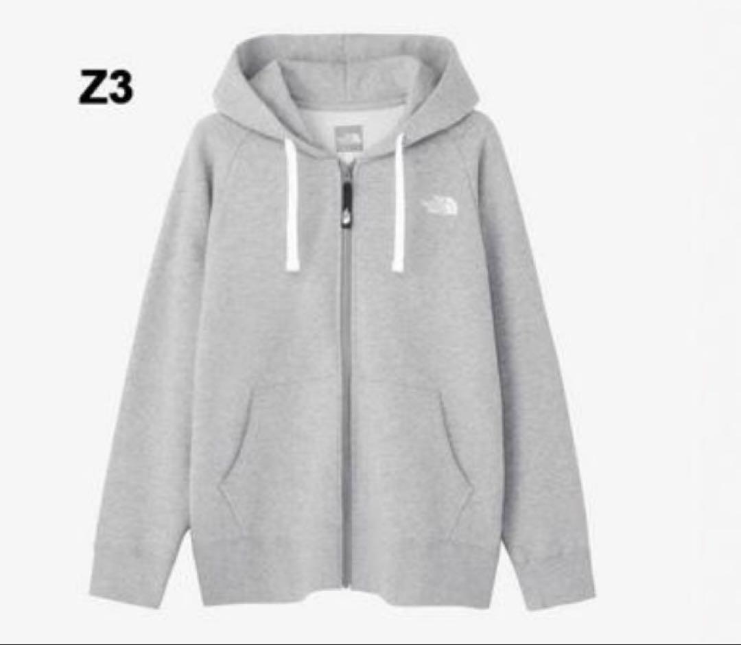 ノースフェイス　ミックスグレー3 リアビューフルジップフーディNTW12442