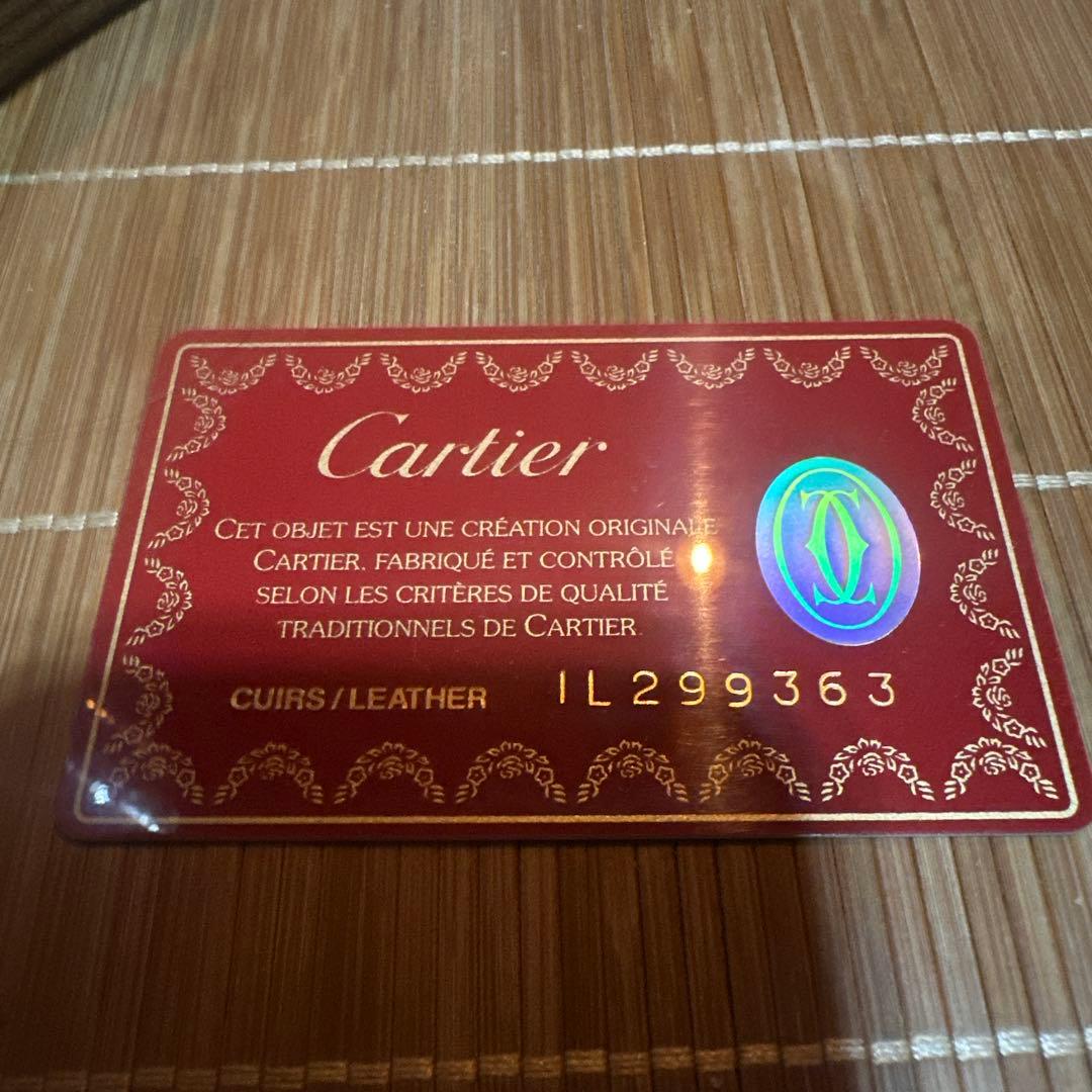 Cartier バーガンディ 名刺入れ