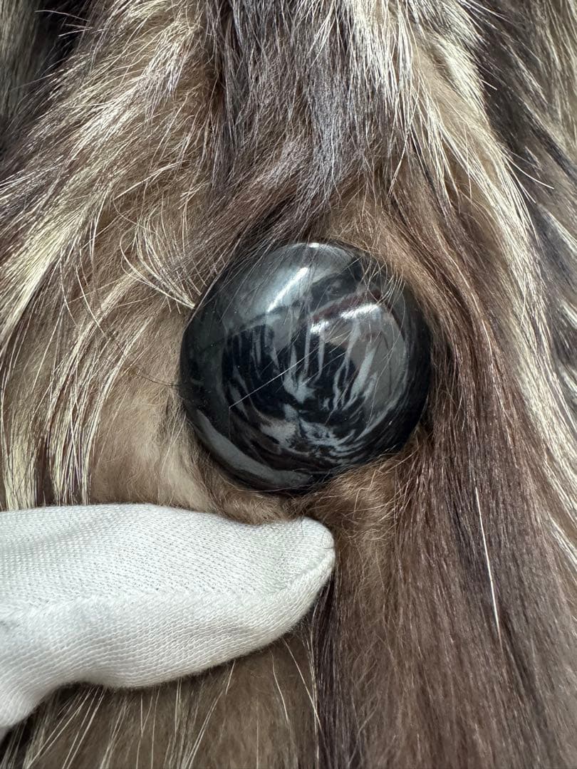 超高級 リアルファー シルバーフォックス ロングコート ファーコート 毛皮