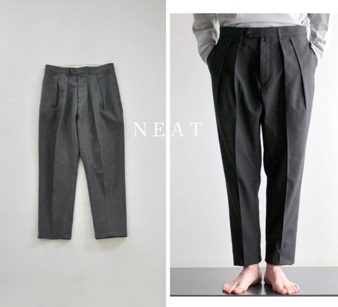 美品 NEAT ニート HOPSACK TAPERED テーパードパンツ