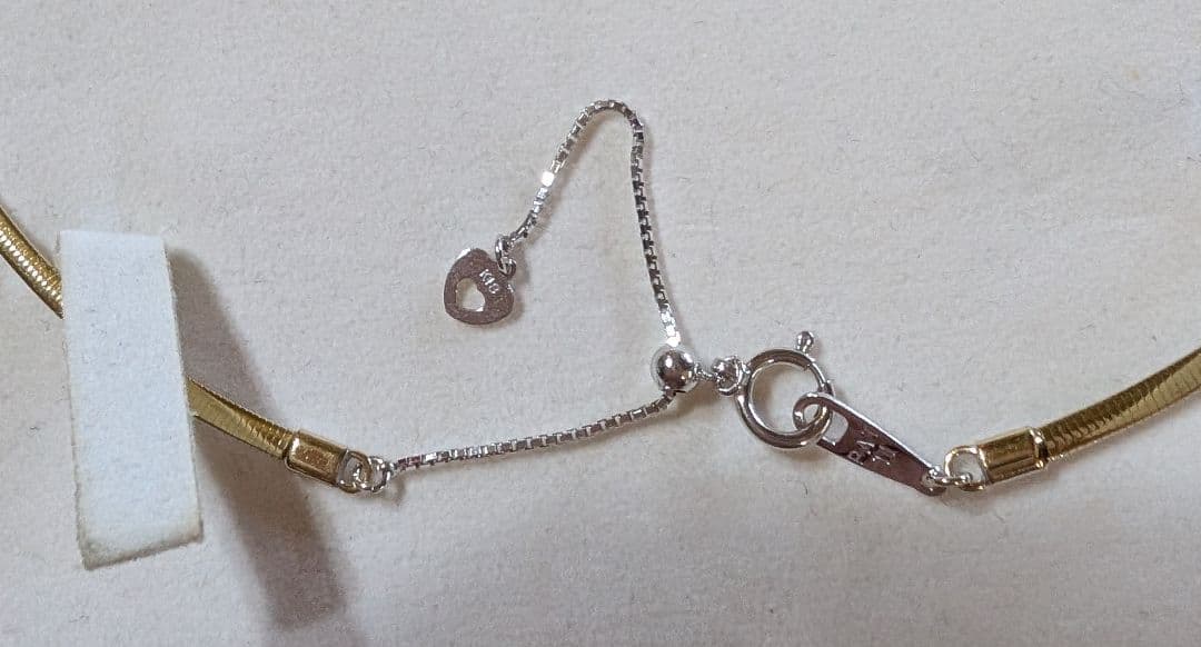 K18 YG WG リバーシブルオメガネックレス