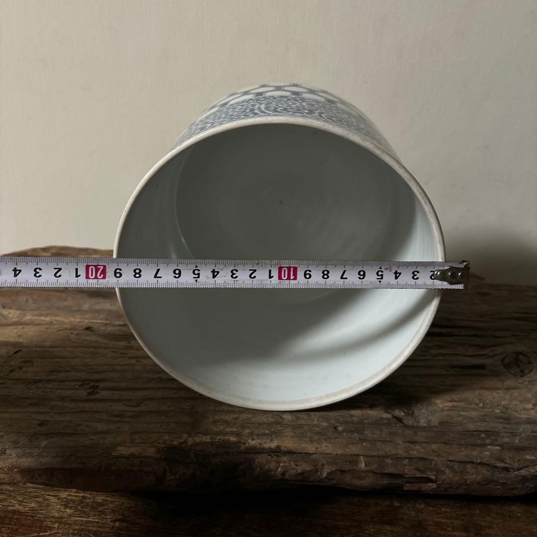 古伊万里たこ唐草蓋物　アンティーク 古道具　骨董　蕎麦猪口　検:李朝.白洲正子