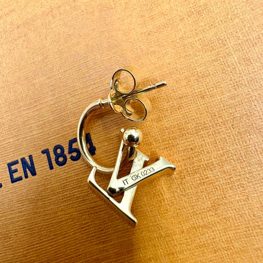 【美品】Louis Vuitton LVフローラグラム　片耳　ピアス　イヤリング