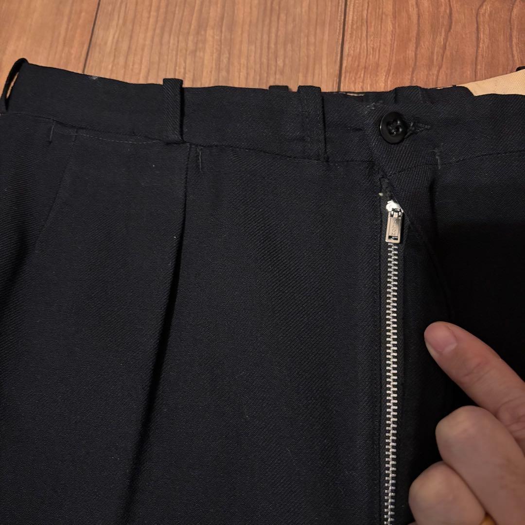 美品 50s 50年代 ２タック ウールギャバ スラックス vintege