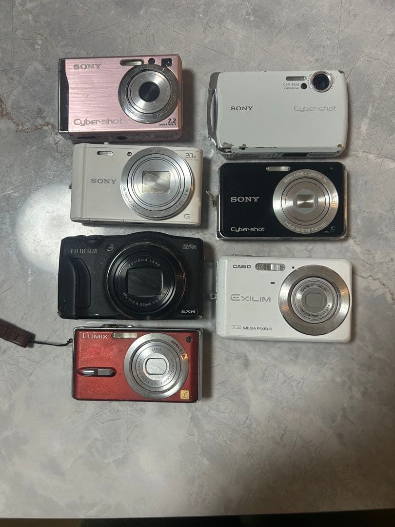 コンパクトデジカメ7台まとめ売り（ジャンク品）