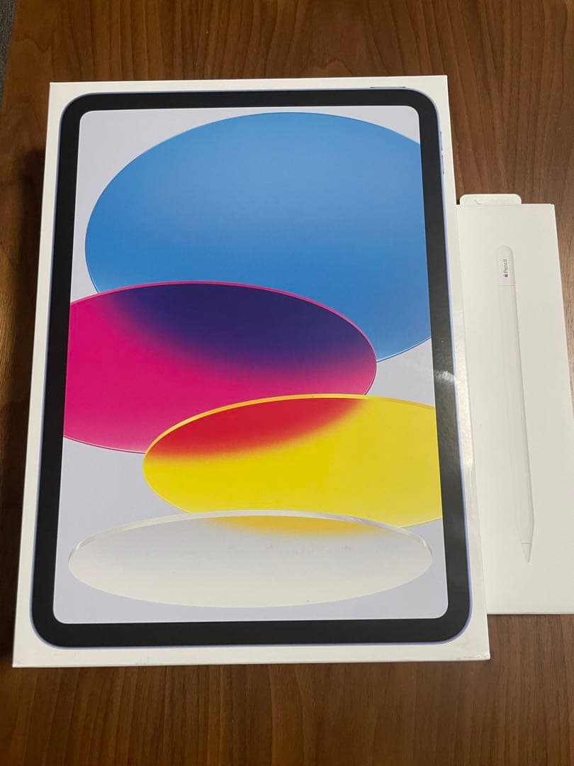 Apple iPad 10世代 64GB本体ブルー + Apple Pencil