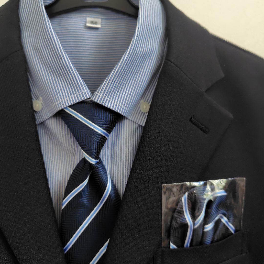 【新品】オリバーハウス スーツ　男の子 150サイズ 黒　卒業式