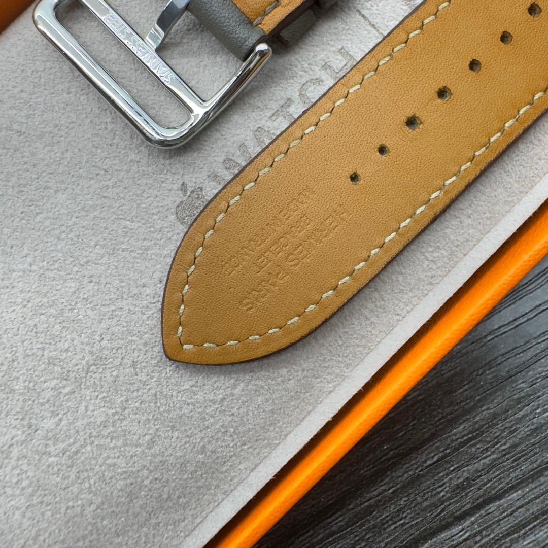 2755 レア　Apple Watch エルメス　エタン　エトゥープ　レザー