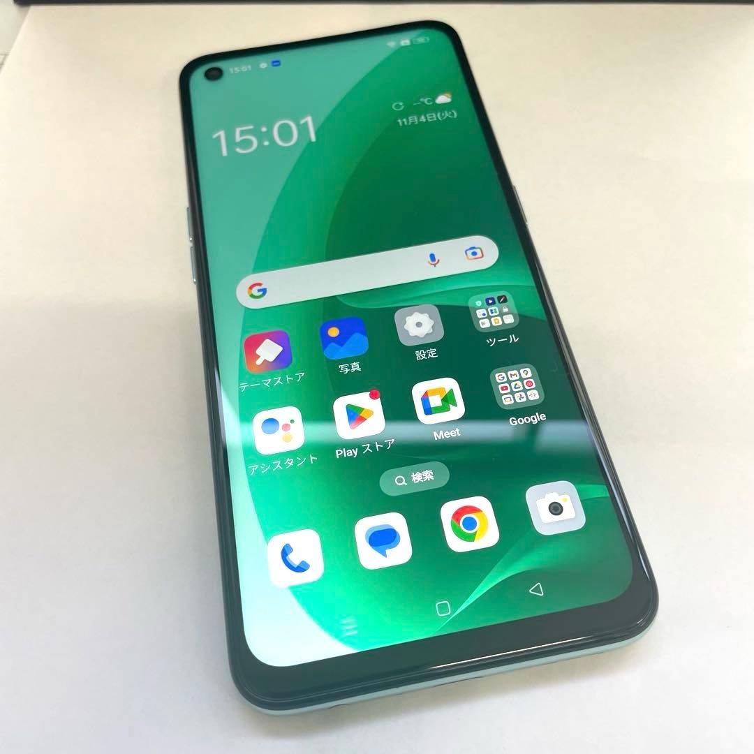 【H】OPPO A55s 5G 64GB グリーン CPH2309 SIMフリー