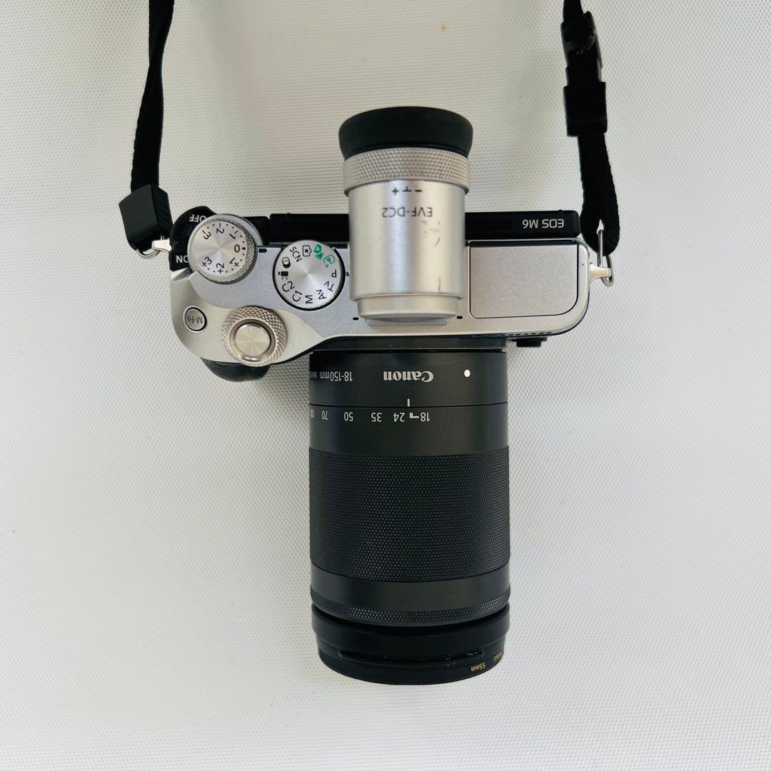 再出品【超お買得】キャノンEOS M6 EVFキット+EF-M18-150mm