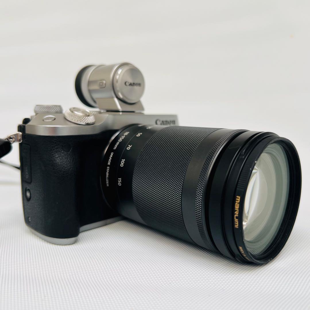 再出品【超お買得】キャノンEOS M6 EVFキット+EF-M18-150mm