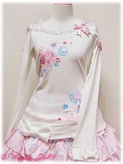 アンジェリックプリティジュエリージュレプリントカットソー・ホワイト