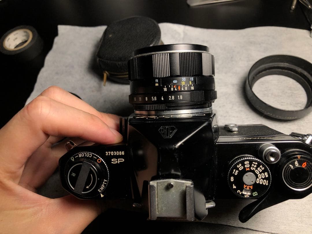 整備済 PENTAX SP レンズ55 1.8 付き フィルムカメラ 実用品